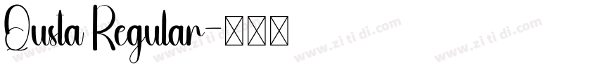 Qusta Regular字体转换